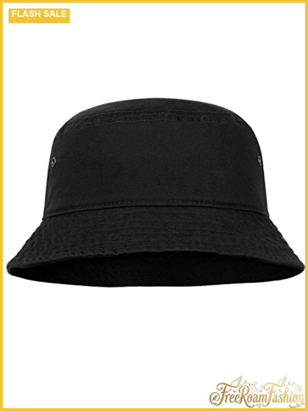 Men Women Unisex 100% Cotton Bucket Hat Packable Travel Fishing Summer